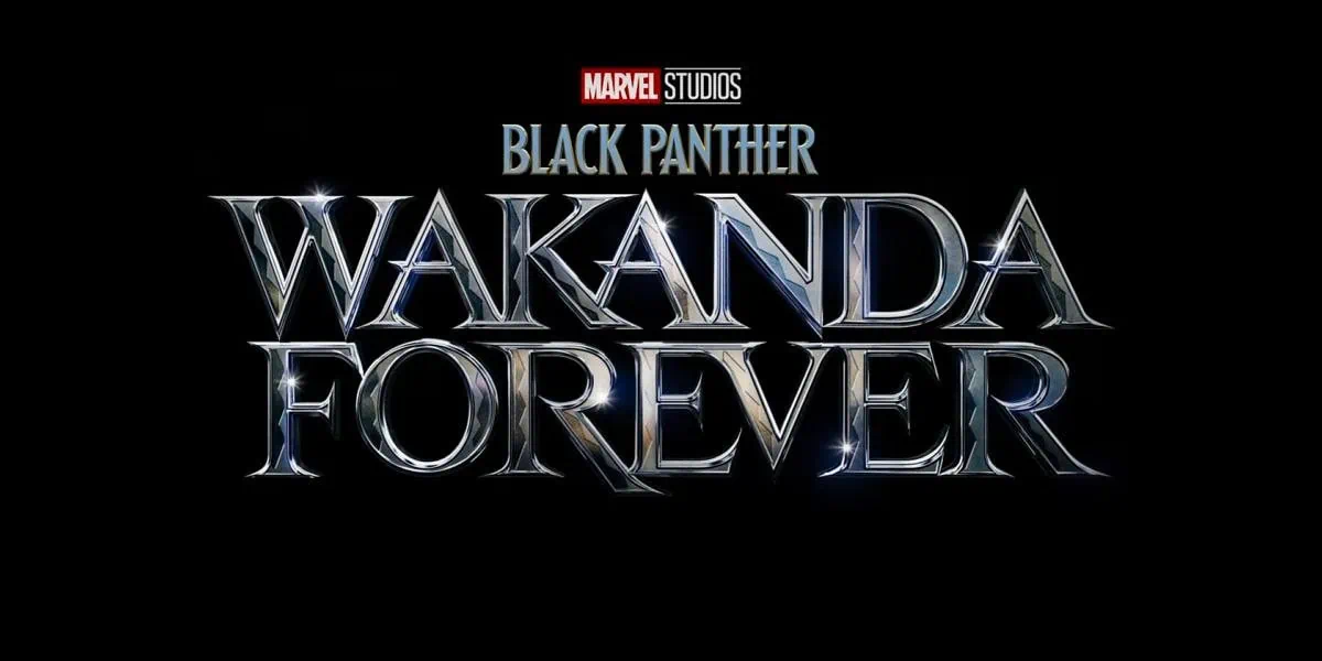 black panther wakanda forever logo banner