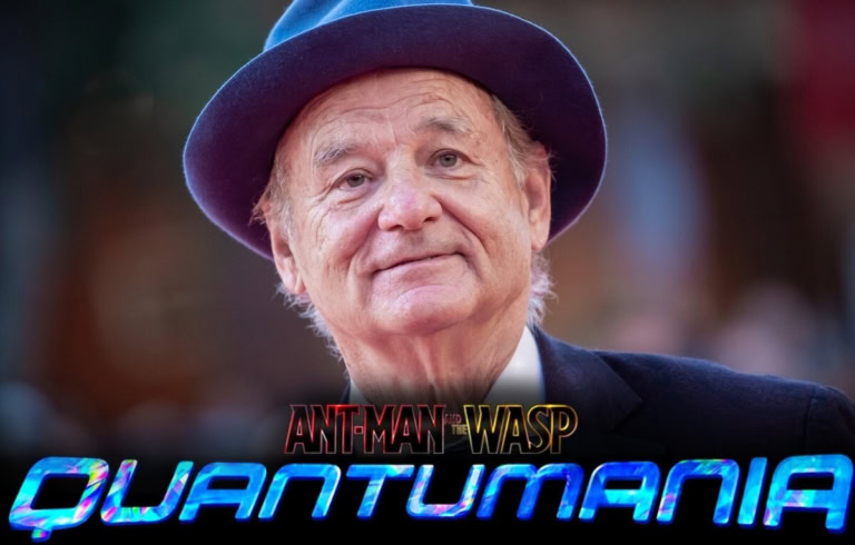 Bill Murray at a promotional event for Ant-Man and the Wasp: Quantumania.