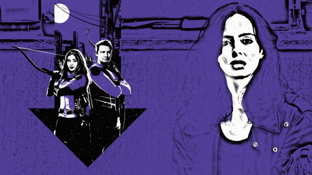 Kate Bishop Clint Barton and Jessica Jones banner