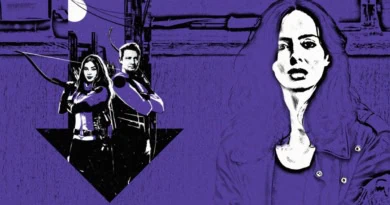 Kate Bishop Clint Barton and Jessica Jones banner