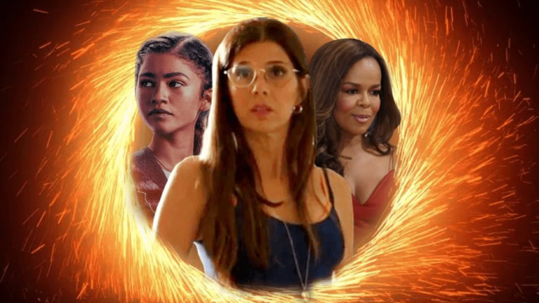 Empowered women in superhero costumes with fiery background from Spider-Man: No Way Home analysis.