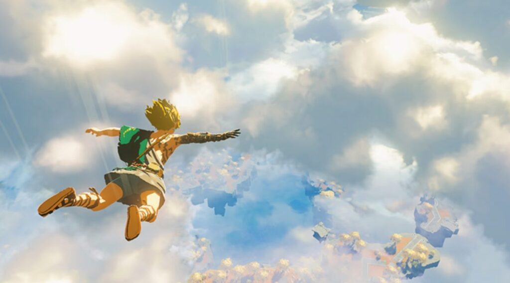 Link falling in the sky