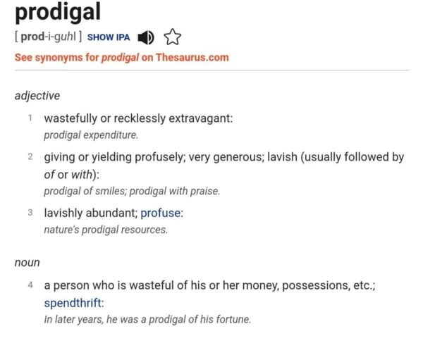 prodigal