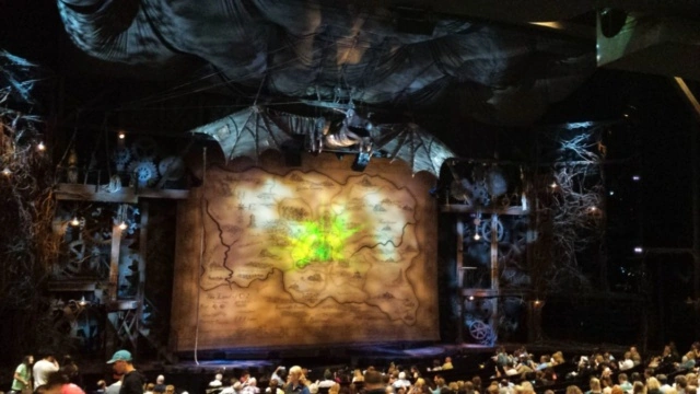 the stage for Wicked on Broadway