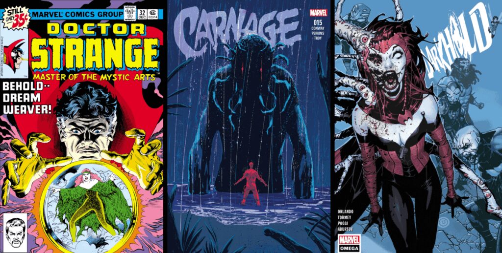 darkhold-chthon-covers The Darkhold and Dark Magic as featured in Doctor Strange and the Multiverse of Madness