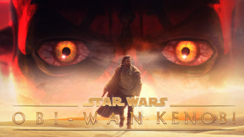 Darth Maul eyes and Obi-Wan Kenobi from Star Wars: Obi-Wan Kenobi series.