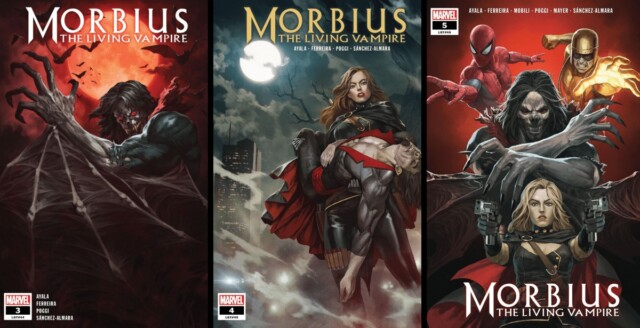 Morbius comics covers 2019 the living vampire