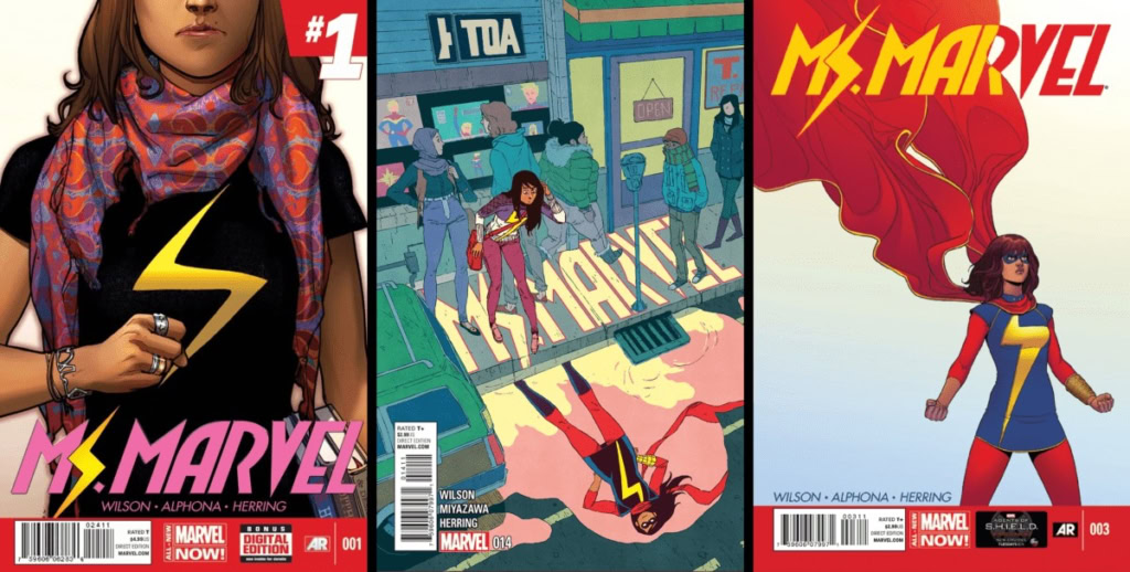 ms marvel 2014 comics covers
