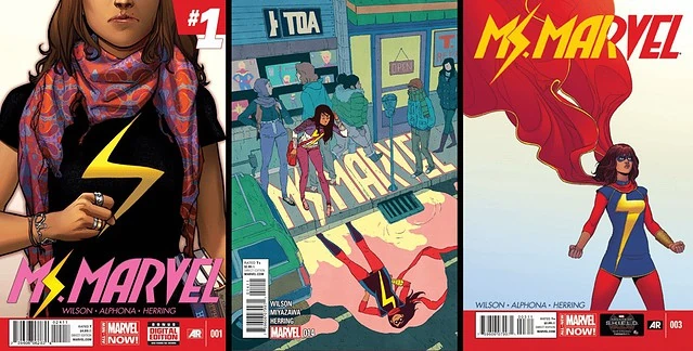 ms marvel 2014 comics covers