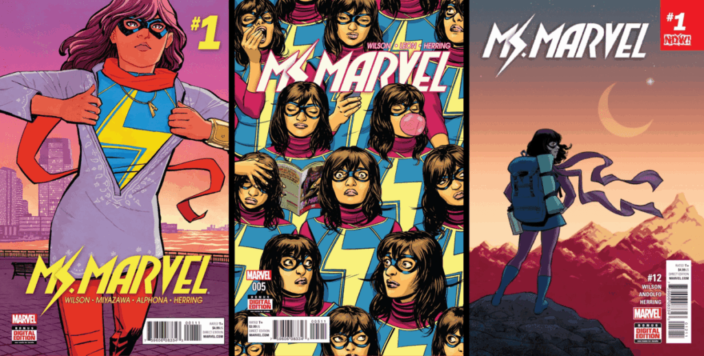 ms marvel 2016 covers