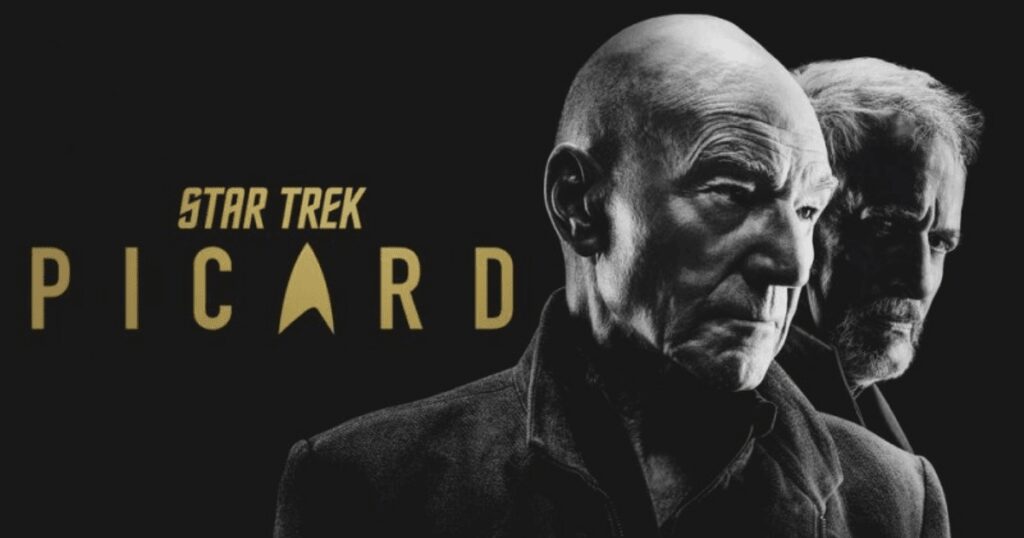 Picard Season 2 premiere promotional image with characters.