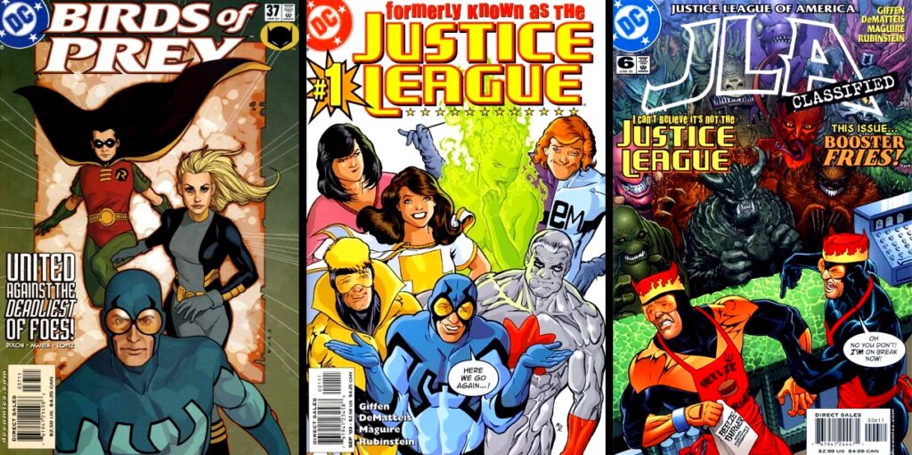 1990s 2000s covers jla classified birds of prey justice league