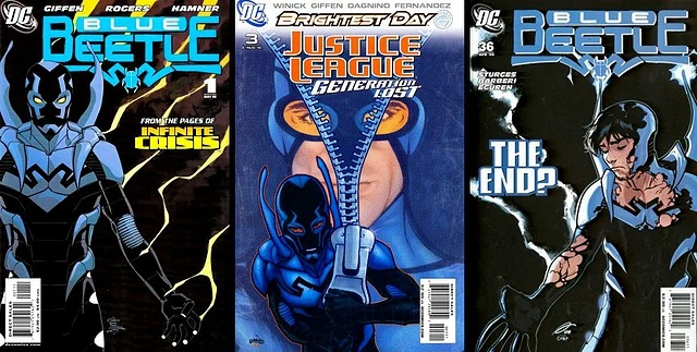 blue-beetle-comics 2000s covers justice league generation lost