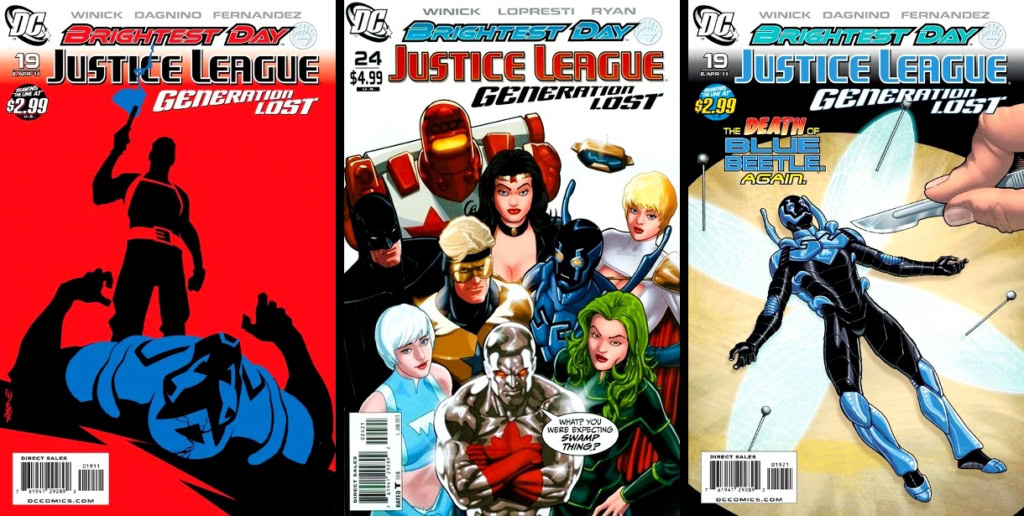 blue-beetle-comics 2000s covers justice league generation lost