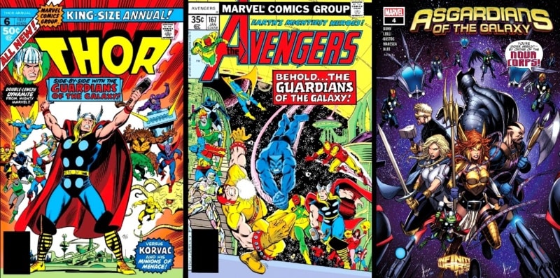 thunder asgardians guardians galaxy thor avengers korvac punisher kill krew thor