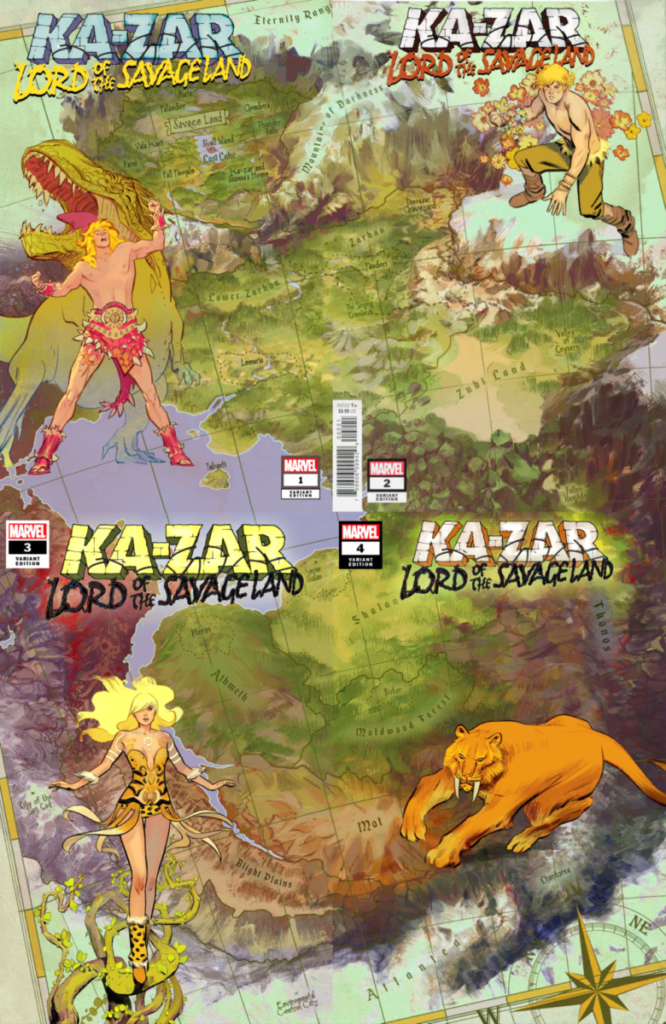 ka-zar lord of the savage land map connecting covers 2020s