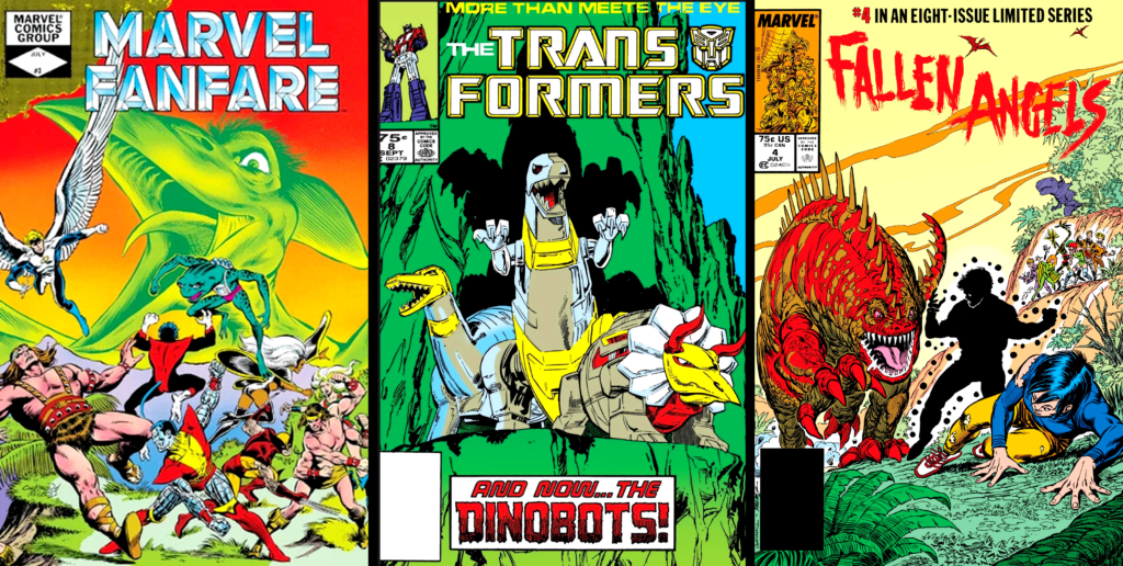 covers 1980s fanfare transformers fallen angels sauron dinobots dinosaurs