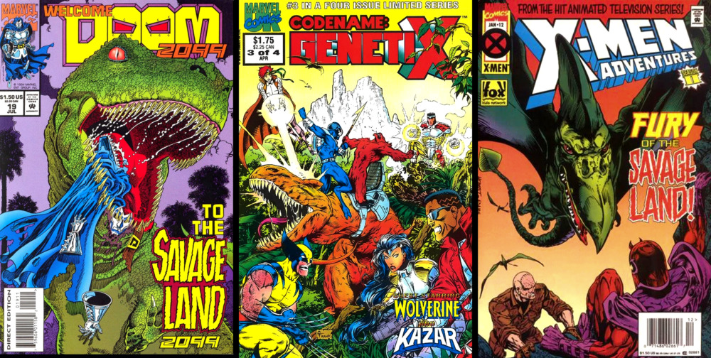 savage land ka-zar covers-1990s-doom-2099-genetix-x-men