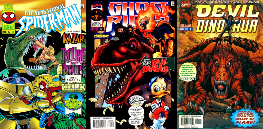 covers-1990s-spider-man-devil-dinosaur-ghost-rider