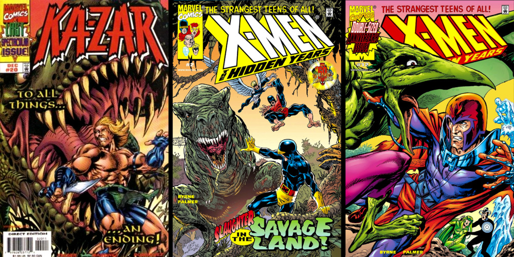 savage land ka-zar covers-1990s-x-men-hidden-years