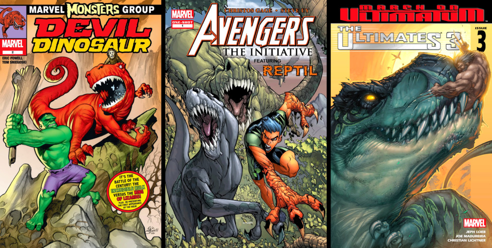 savage land ka-zar covers-2000s-reptil-devil-dinosaur-ultimates