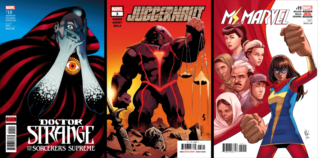 damage-control-comics-kind nice covers 2010s juggernaut doctor strange sorcerers supreme ms marvel