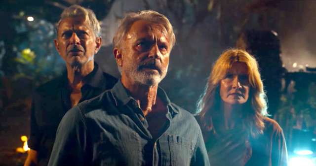 Jurassic World: Dominion. Jeff Goldblum, Sam Neill, and Laura Dern