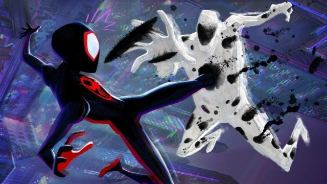 Miles vs The Spot in Across the Spider-verse