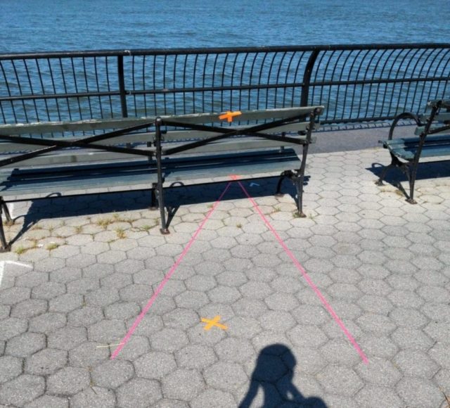 Marvels filming bench marker