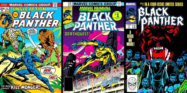 black-panther-wakanda-forever-comics-covers-1980s-jungle-action-killmonger-marvel-premiere