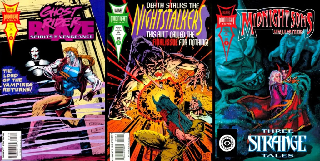 midnight-sons-comics-covers-1990s-varnae-ghost-rider-blaze-spirits-vengeance-nightstalkers-unlimited-doctor-strange-clea