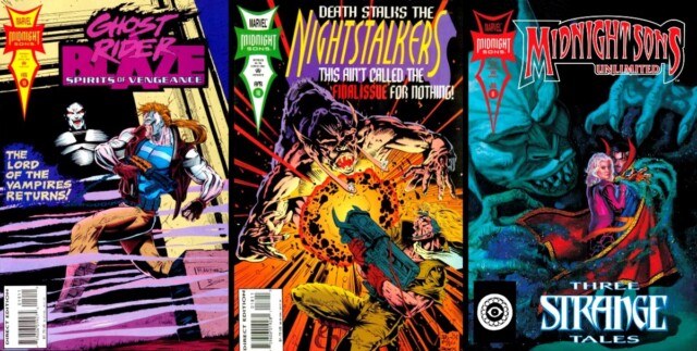midnight-sons-comics-covers-1990s-varnae-ghost-rider-blaze-spirits-vengeance-nightstalkers-unlimited-doctor-strange-clea