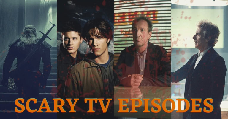 Haunting TV characters from a spooky Halloween episode lineup.