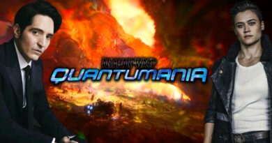 Katy O'Brian and David Aastmalchian Ant-Man and the Wasp Quantumania Banner