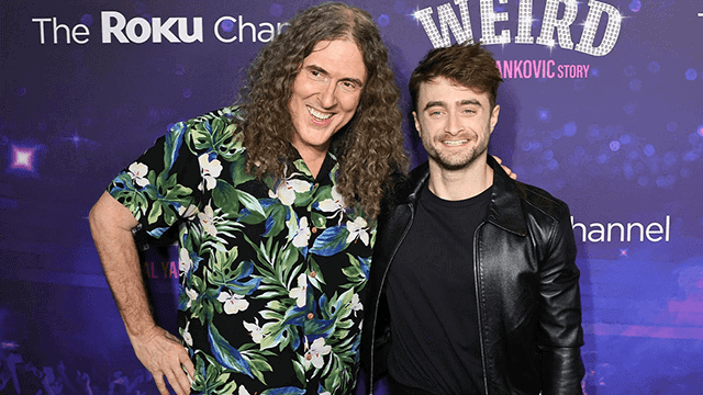 Weird Al and Daniel at the premiere of Weird: The Al Yankovic Story