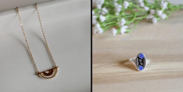Nerd Jewelry Gift Kinda Game necklace and Leia ring (Magically Taylored)
