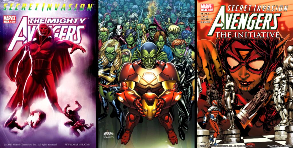 A powerful Marvel superhero character in a red costume with glowing effects.