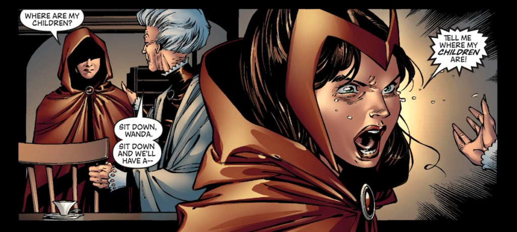 agatha-harkness-comics-2000s-avengers-disassembled-scarlet-witch-children