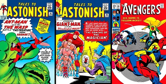 ant-man-and-the-wasp-comics-covers-1960s-tales-astonish-avengers-giant-yellowjacket