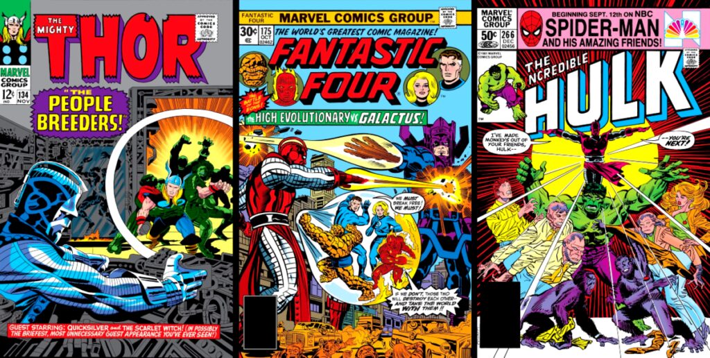 thor fantastic four incredible hulk