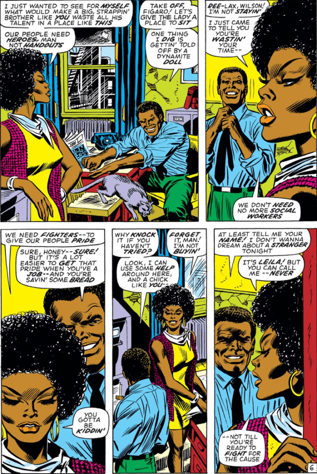 Leila Taylor and Sam Wilson from her first appearance