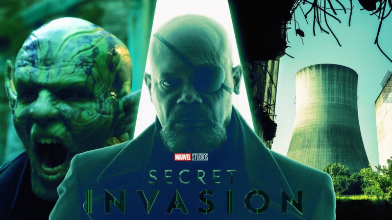 SECRET INVASION Skrull hideout power plant banner