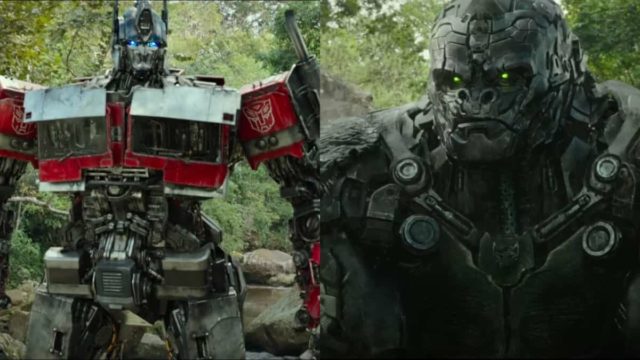 Optimus Prime and Optimus Primal in Transformers: Rise of the Beasts