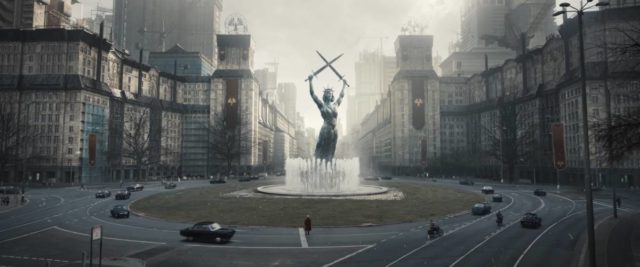 A Capitol statue (songbirds and snakes)