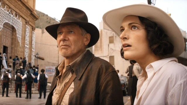 Indiana Jones Dial of Destiny Harrison Ford and Phoebe Waller