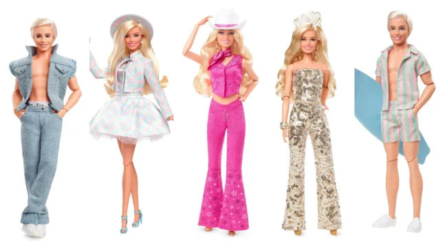 Barbie dolls based on the movie