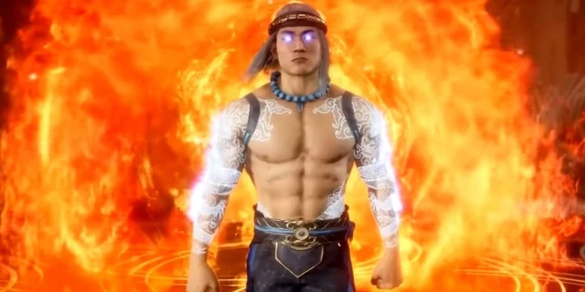 Fire God Liu Kang in Mortal Kombat 11