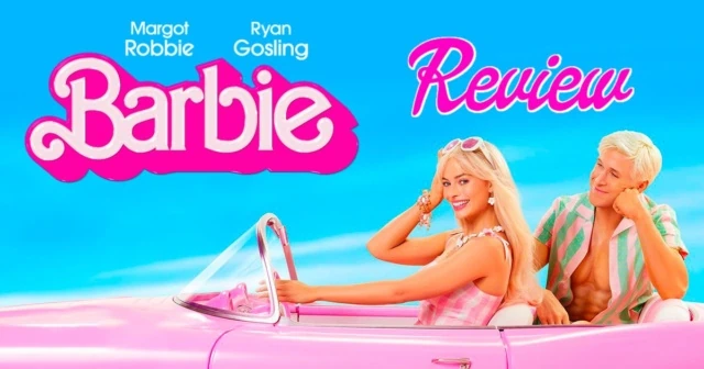 Barbie movie review banner