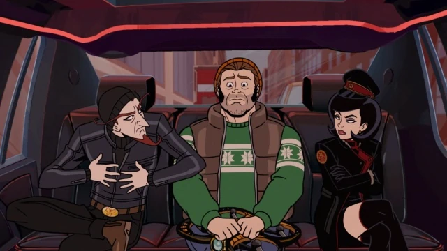 The Monarch, Gary, and Dr. Mrs. The Monarch in The Venture Bros. (Adult Swim)