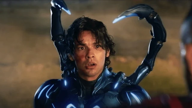 Xolo Maridueña as Jaime Reyes in Blue Beetle 